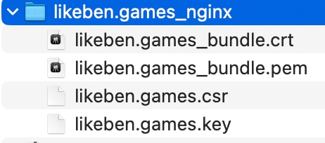 我的网站ssh证书